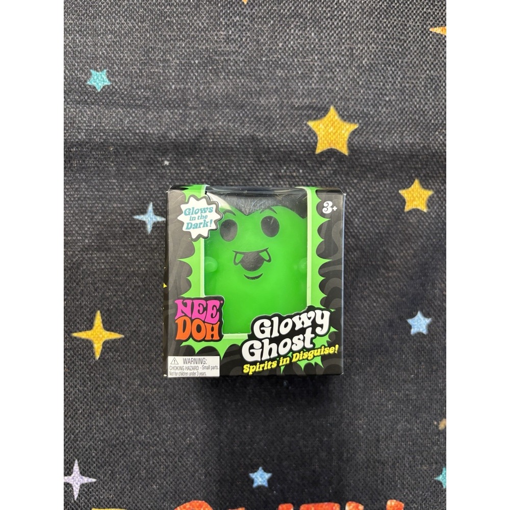 NeeDoh Glowy Ghost Green Vampire Authentic Nee Doh New